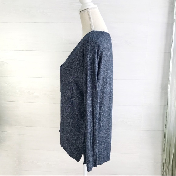 {Pure + Good} ANTHROPOLOGIE Heather knit top, XS - Picture 3 of 4